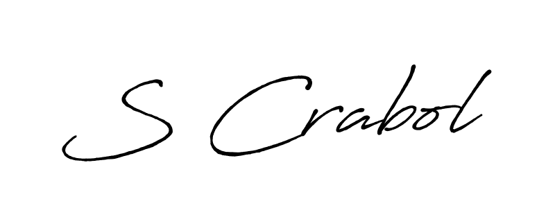 Once you've used our free online signature maker to create your best signature Antro_Vectra_Bolder style, it's time to enjoy all of the benefits that S Crabol name signing documents. S Crabol signature style 7 images and pictures png