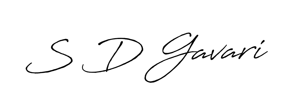 The best way (Antro_Vectra_Bolder) to make a short signature is to pick only two or three words in your name. The name S D Gavari include a total of six letters. For converting this name. S D Gavari signature style 7 images and pictures png