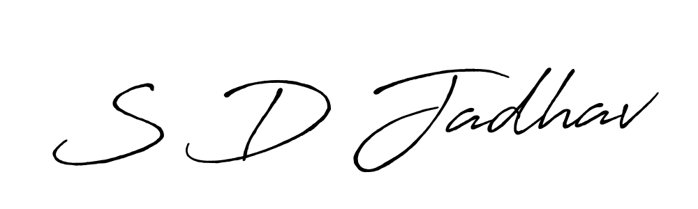 Make a beautiful signature design for name S D Jadhav. Use this online signature maker to create a handwritten signature for free. S D Jadhav signature style 7 images and pictures png