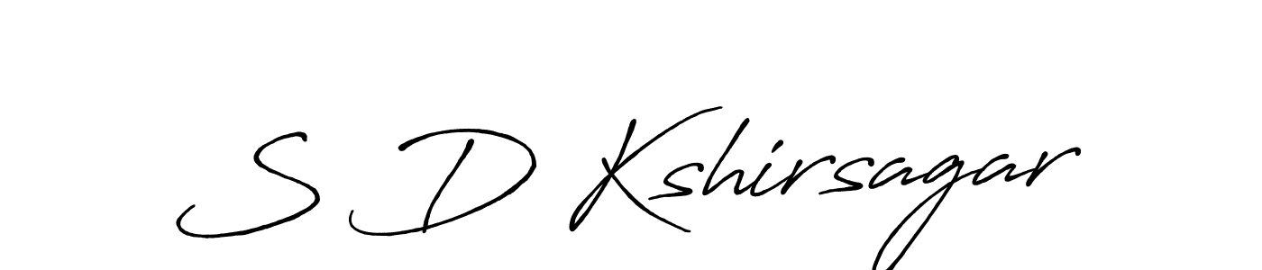S D Kshirsagar stylish signature style. Best Handwritten Sign (Antro_Vectra_Bolder) for my name. Handwritten Signature Collection Ideas for my name S D Kshirsagar. S D Kshirsagar signature style 7 images and pictures png