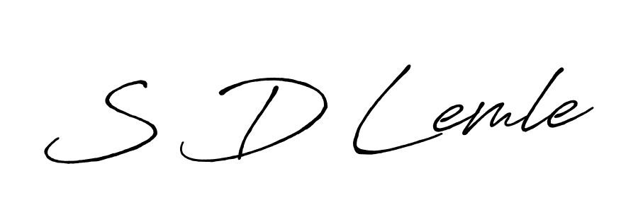 Similarly Antro_Vectra_Bolder is the best handwritten signature design. Signature creator online .You can use it as an online autograph creator for name S D Lemle. S D Lemle signature style 7 images and pictures png