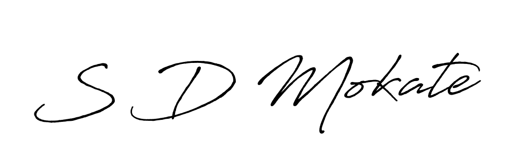 The best way (Antro_Vectra_Bolder) to make a short signature is to pick only two or three words in your name. The name S D Mokate include a total of six letters. For converting this name. S D Mokate signature style 7 images and pictures png