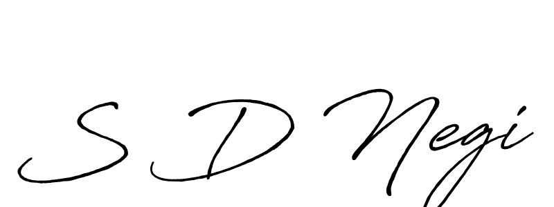 Make a beautiful signature design for name S D Negi. Use this online signature maker to create a handwritten signature for free. S D Negi signature style 7 images and pictures png