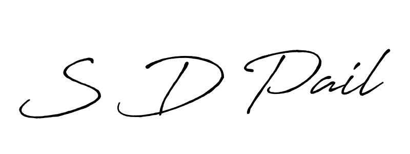 The best way (Antro_Vectra_Bolder) to make a short signature is to pick only two or three words in your name. The name S D Pail include a total of six letters. For converting this name. S D Pail signature style 7 images and pictures png