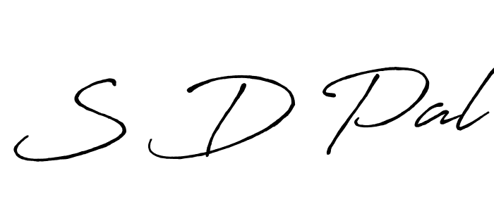 Create a beautiful signature design for name S D Pal. With this signature (Antro_Vectra_Bolder) fonts, you can make a handwritten signature for free. S D Pal signature style 7 images and pictures png
