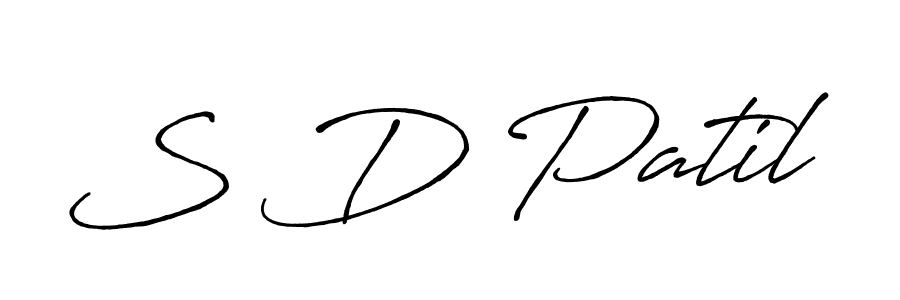 Also we have S D Patil name is the best signature style. Create professional handwritten signature collection using Antro_Vectra_Bolder autograph style. S D Patil signature style 7 images and pictures png