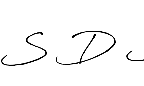 How to make S D S signature? Antro_Vectra_Bolder is a professional autograph style. Create handwritten signature for S D S name. S D S signature style 7 images and pictures png