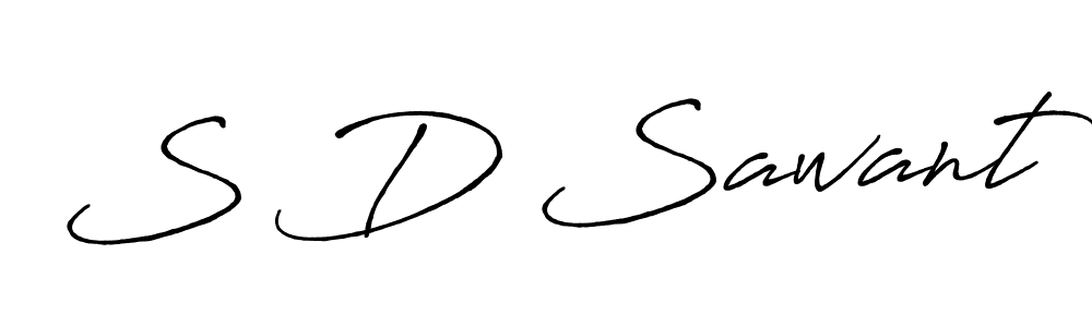 Also we have S D Sawant name is the best signature style. Create professional handwritten signature collection using Antro_Vectra_Bolder autograph style. S D Sawant signature style 7 images and pictures png