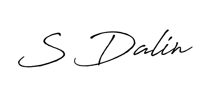 Design your own signature with our free online signature maker. With this signature software, you can create a handwritten (Antro_Vectra_Bolder) signature for name S Dalin. S Dalin signature style 7 images and pictures png