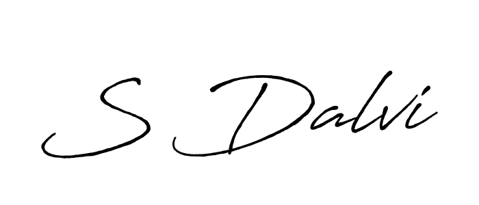 Design your own signature with our free online signature maker. With this signature software, you can create a handwritten (Antro_Vectra_Bolder) signature for name S Dalvi. S Dalvi signature style 7 images and pictures png