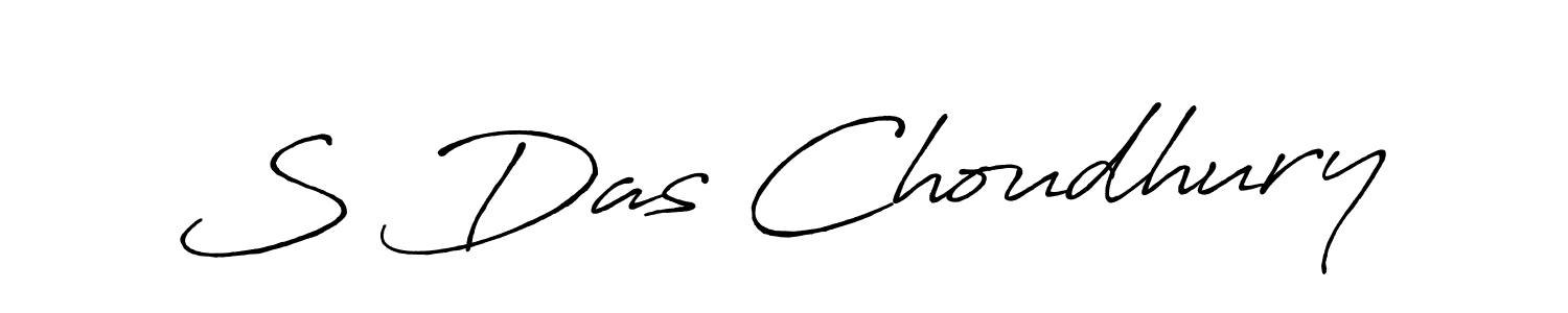 Use a signature maker to create a handwritten signature online. With this signature software, you can design (Antro_Vectra_Bolder) your own signature for name S Das Choudhury. S Das Choudhury signature style 7 images and pictures png