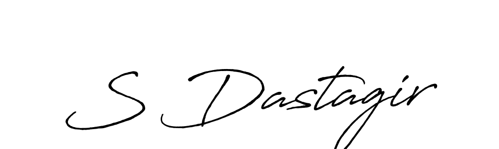 How to make S Dastagir signature? Antro_Vectra_Bolder is a professional autograph style. Create handwritten signature for S Dastagir name. S Dastagir signature style 7 images and pictures png