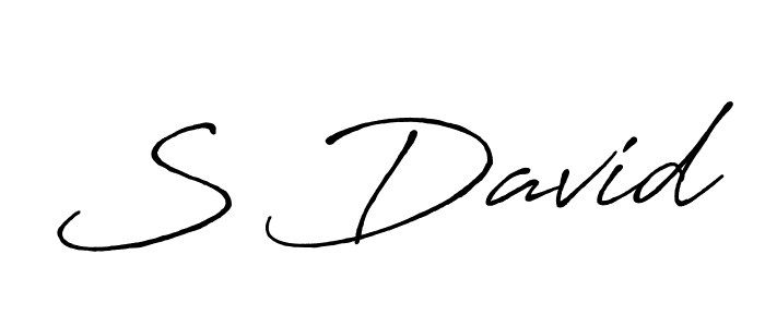 Best and Professional Signature Style for S David. Antro_Vectra_Bolder Best Signature Style Collection. S David signature style 7 images and pictures png