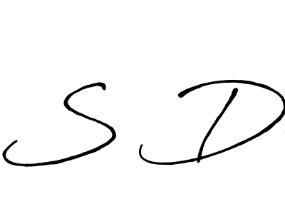 S De stylish signature style. Best Handwritten Sign (Antro_Vectra_Bolder) for my name. Handwritten Signature Collection Ideas for my name S De. S De signature style 7 images and pictures png