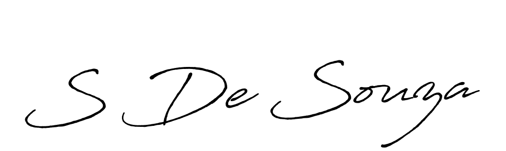 if you are searching for the best signature style for your name S De Souza. so please give up your signature search. here we have designed multiple signature styles  using Antro_Vectra_Bolder. S De Souza signature style 7 images and pictures png