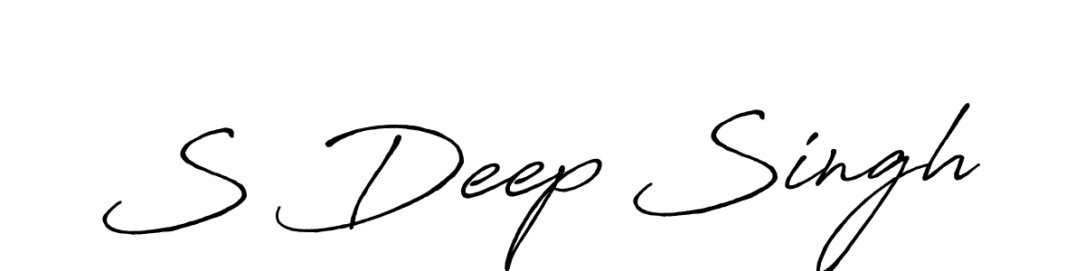 It looks lik you need a new signature style for name S Deep Singh. Design unique handwritten (Antro_Vectra_Bolder) signature with our free signature maker in just a few clicks. S Deep Singh signature style 7 images and pictures png