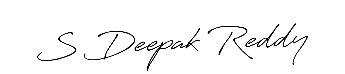 You should practise on your own different ways (Antro_Vectra_Bolder) to write your name (S Deepak Reddy) in signature. don't let someone else do it for you. S Deepak Reddy signature style 7 images and pictures png