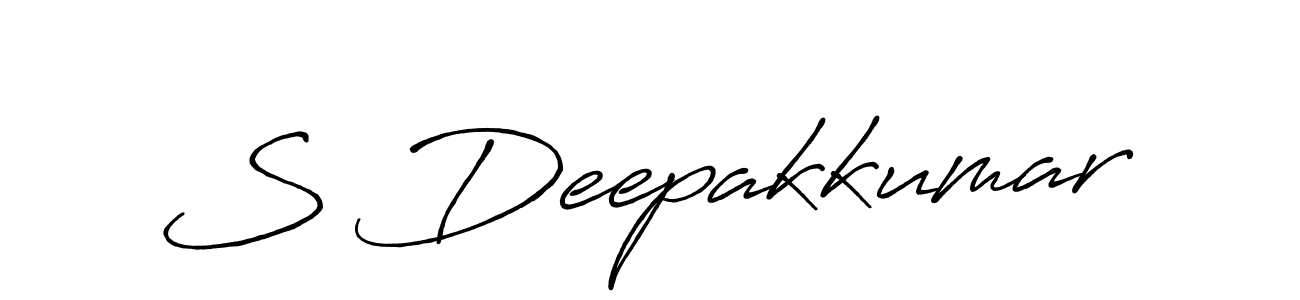 Use a signature maker to create a handwritten signature online. With this signature software, you can design (Antro_Vectra_Bolder) your own signature for name S Deepakkumar. S Deepakkumar signature style 7 images and pictures png