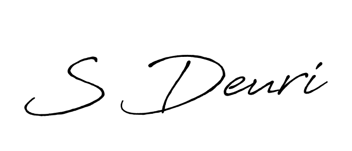 It looks lik you need a new signature style for name S Deuri. Design unique handwritten (Antro_Vectra_Bolder) signature with our free signature maker in just a few clicks. S Deuri signature style 7 images and pictures png