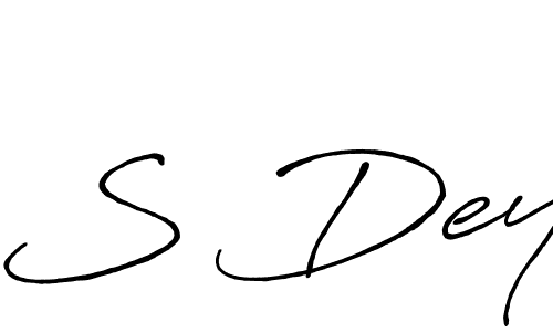 Also we have S Dey name is the best signature style. Create professional handwritten signature collection using Antro_Vectra_Bolder autograph style. S Dey signature style 7 images and pictures png