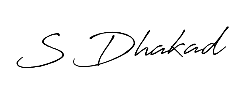 The best way (Antro_Vectra_Bolder) to make a short signature is to pick only two or three words in your name. The name S Dhakad include a total of six letters. For converting this name. S Dhakad signature style 7 images and pictures png