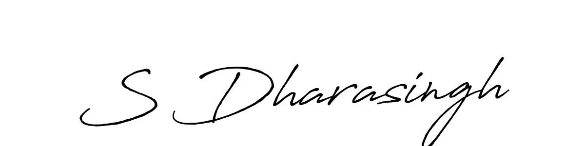 Use a signature maker to create a handwritten signature online. With this signature software, you can design (Antro_Vectra_Bolder) your own signature for name S Dharasingh. S Dharasingh signature style 7 images and pictures png