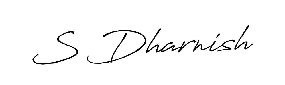 Also we have S Dharnish name is the best signature style. Create professional handwritten signature collection using Antro_Vectra_Bolder autograph style. S Dharnish signature style 7 images and pictures png