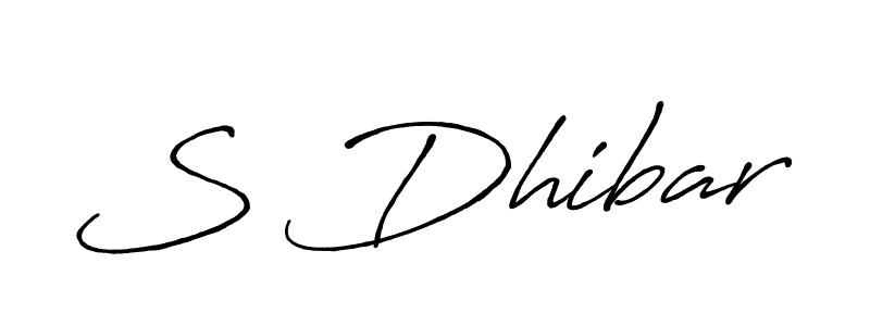 Also we have S Dhibar name is the best signature style. Create professional handwritten signature collection using Antro_Vectra_Bolder autograph style. S Dhibar signature style 7 images and pictures png