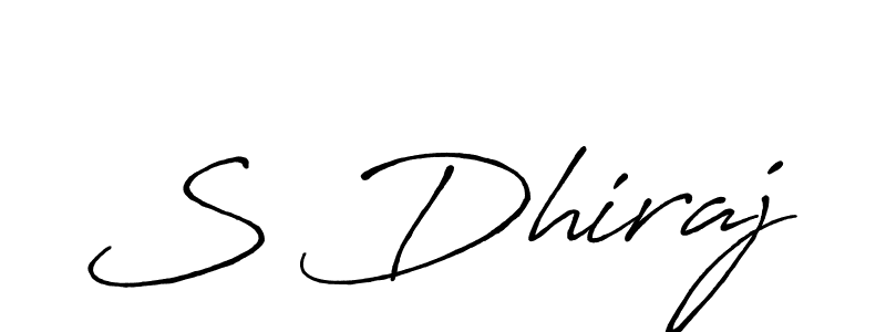 Also we have S Dhiraj name is the best signature style. Create professional handwritten signature collection using Antro_Vectra_Bolder autograph style. S Dhiraj signature style 7 images and pictures png