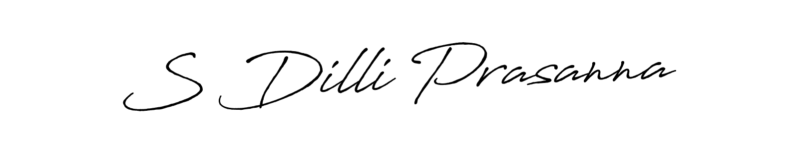 Design your own signature with our free online signature maker. With this signature software, you can create a handwritten (Antro_Vectra_Bolder) signature for name S Dilli Prasanna. S Dilli Prasanna signature style 7 images and pictures png