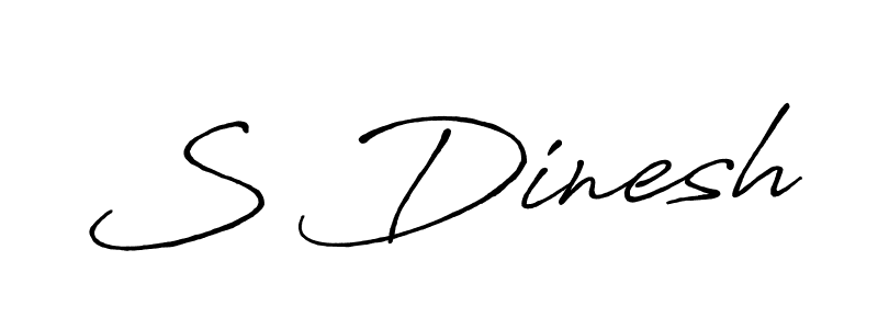 You should practise on your own different ways (Antro_Vectra_Bolder) to write your name (S Dinesh) in signature. don't let someone else do it for you. S Dinesh signature style 7 images and pictures png