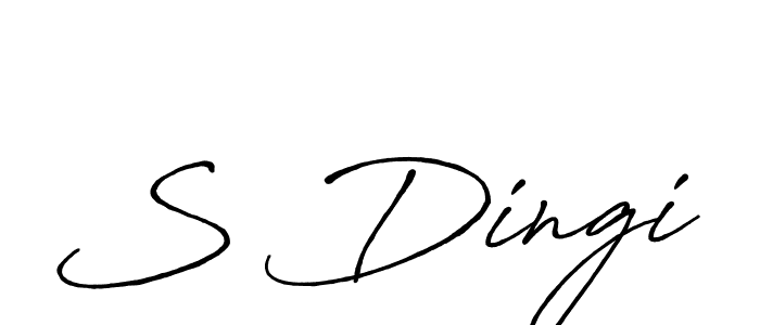 S Dingi stylish signature style. Best Handwritten Sign (Antro_Vectra_Bolder) for my name. Handwritten Signature Collection Ideas for my name S Dingi. S Dingi signature style 7 images and pictures png