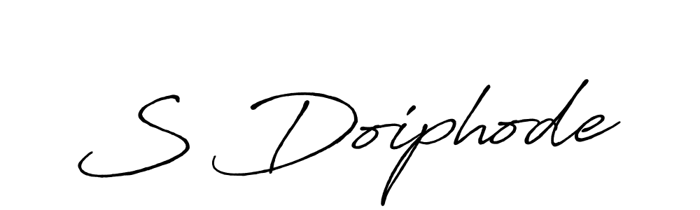 Use a signature maker to create a handwritten signature online. With this signature software, you can design (Antro_Vectra_Bolder) your own signature for name S Doiphode. S Doiphode signature style 7 images and pictures png