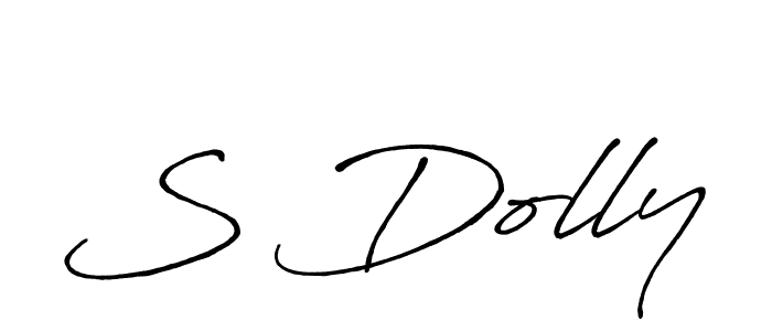 Create a beautiful signature design for name S Dolly. With this signature (Antro_Vectra_Bolder) fonts, you can make a handwritten signature for free. S Dolly signature style 7 images and pictures png