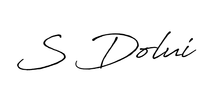 Best and Professional Signature Style for S Dolui. Antro_Vectra_Bolder Best Signature Style Collection. S Dolui signature style 7 images and pictures png