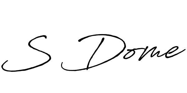 How to make S Dome name signature. Use Antro_Vectra_Bolder style for creating short signs online. This is the latest handwritten sign. S Dome signature style 7 images and pictures png