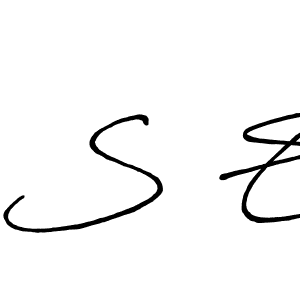 Use a signature maker to create a handwritten signature online. With this signature software, you can design (Antro_Vectra_Bolder) your own signature for name S E. S E signature style 7 images and pictures png