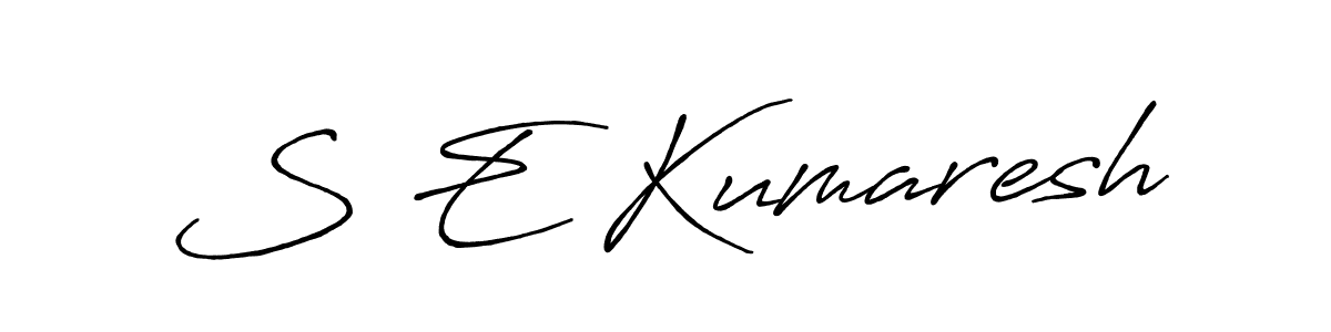 Antro_Vectra_Bolder is a professional signature style that is perfect for those who want to add a touch of class to their signature. It is also a great choice for those who want to make their signature more unique. Get S E Kumaresh name to fancy signature for free. S E Kumaresh signature style 7 images and pictures png