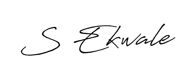 You should practise on your own different ways (Antro_Vectra_Bolder) to write your name (S Ekwale) in signature. don't let someone else do it for you. S Ekwale signature style 7 images and pictures png