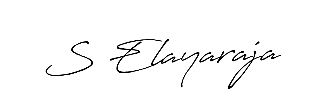 The best way (Antro_Vectra_Bolder) to make a short signature is to pick only two or three words in your name. The name S Elayaraja include a total of six letters. For converting this name. S Elayaraja signature style 7 images and pictures png