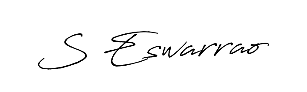 Similarly Antro_Vectra_Bolder is the best handwritten signature design. Signature creator online .You can use it as an online autograph creator for name S Eswarrao. S Eswarrao signature style 7 images and pictures png