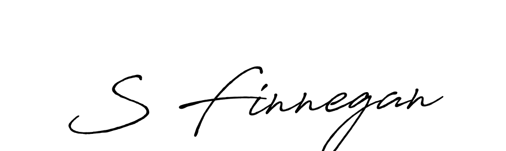 Make a beautiful signature design for name S Finnegan. With this signature (Antro_Vectra_Bolder) style, you can create a handwritten signature for free. S Finnegan signature style 7 images and pictures png
