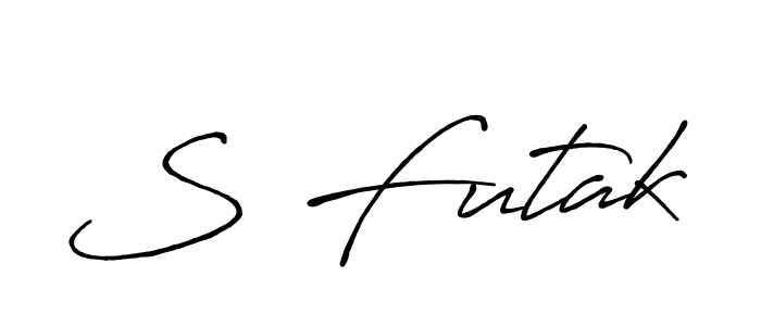 Also we have S Futak name is the best signature style. Create professional handwritten signature collection using Antro_Vectra_Bolder autograph style. S Futak signature style 7 images and pictures png