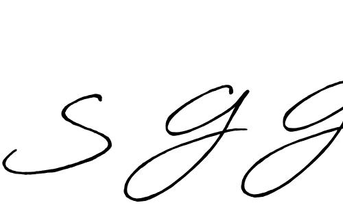 You should practise on your own different ways (Antro_Vectra_Bolder) to write your name (S G G) in signature. don't let someone else do it for you. S G G signature style 7 images and pictures png