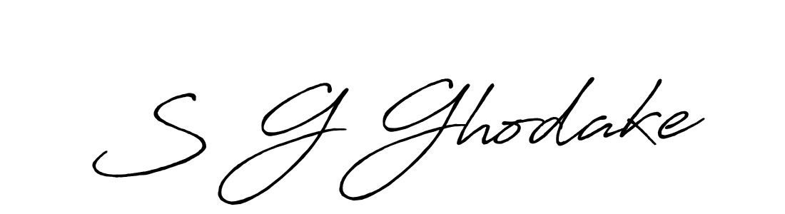 You should practise on your own different ways (Antro_Vectra_Bolder) to write your name (S G Ghodake) in signature. don't let someone else do it for you. S G Ghodake signature style 7 images and pictures png