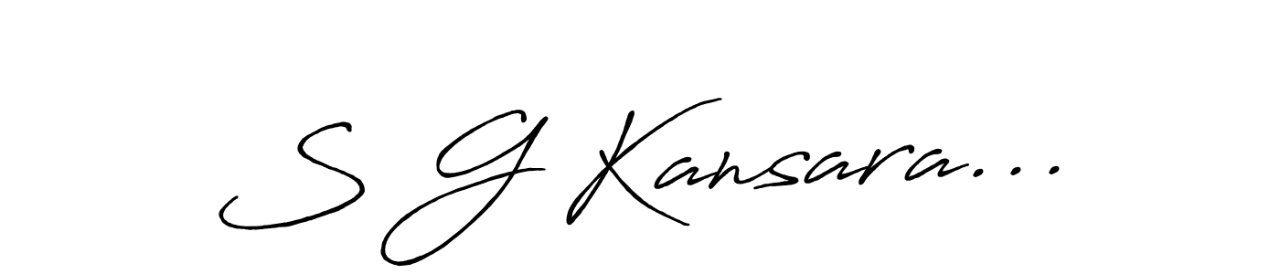 Once you've used our free online signature maker to create your best signature Antro_Vectra_Bolder style, it's time to enjoy all of the benefits that S G Kansara... name signing documents. S G Kansara... signature style 7 images and pictures png