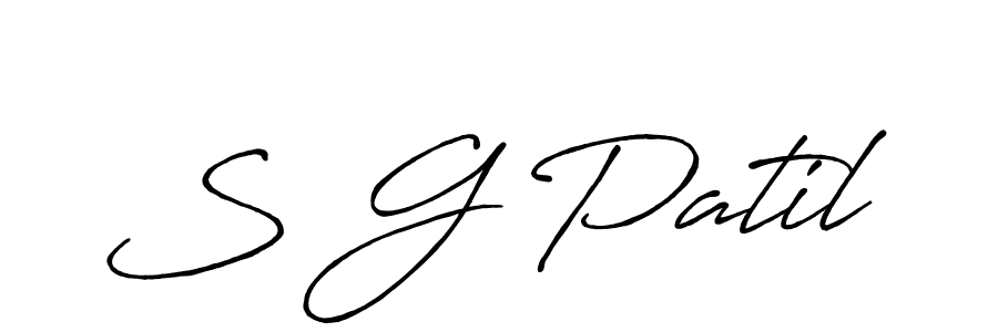 How to make S G Patil signature? Antro_Vectra_Bolder is a professional autograph style. Create handwritten signature for S G Patil name. S G Patil signature style 7 images and pictures png