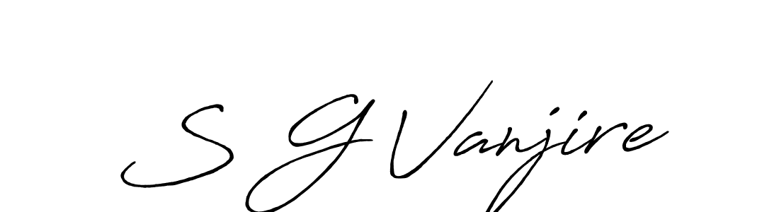 Antro_Vectra_Bolder is a professional signature style that is perfect for those who want to add a touch of class to their signature. It is also a great choice for those who want to make their signature more unique. Get S G Vanjire name to fancy signature for free. S G Vanjire signature style 7 images and pictures png