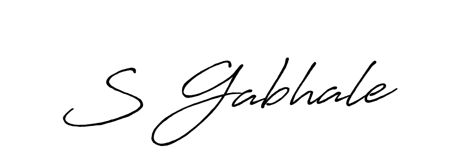 Similarly Antro_Vectra_Bolder is the best handwritten signature design. Signature creator online .You can use it as an online autograph creator for name S Gabhale. S Gabhale signature style 7 images and pictures png