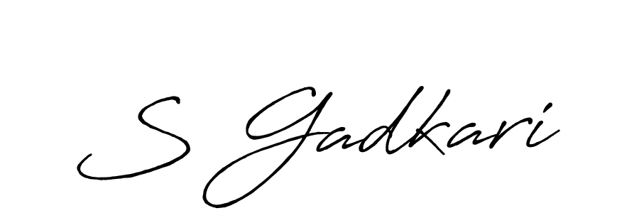 How to Draw S Gadkari signature style? Antro_Vectra_Bolder is a latest design signature styles for name S Gadkari. S Gadkari signature style 7 images and pictures png